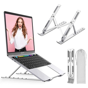 Soporte plegable portátil para ordenador portátil, Base de soporte de aluminio para escritorio, PC y portátil, almohadilla de refrigeración - Product Image 1