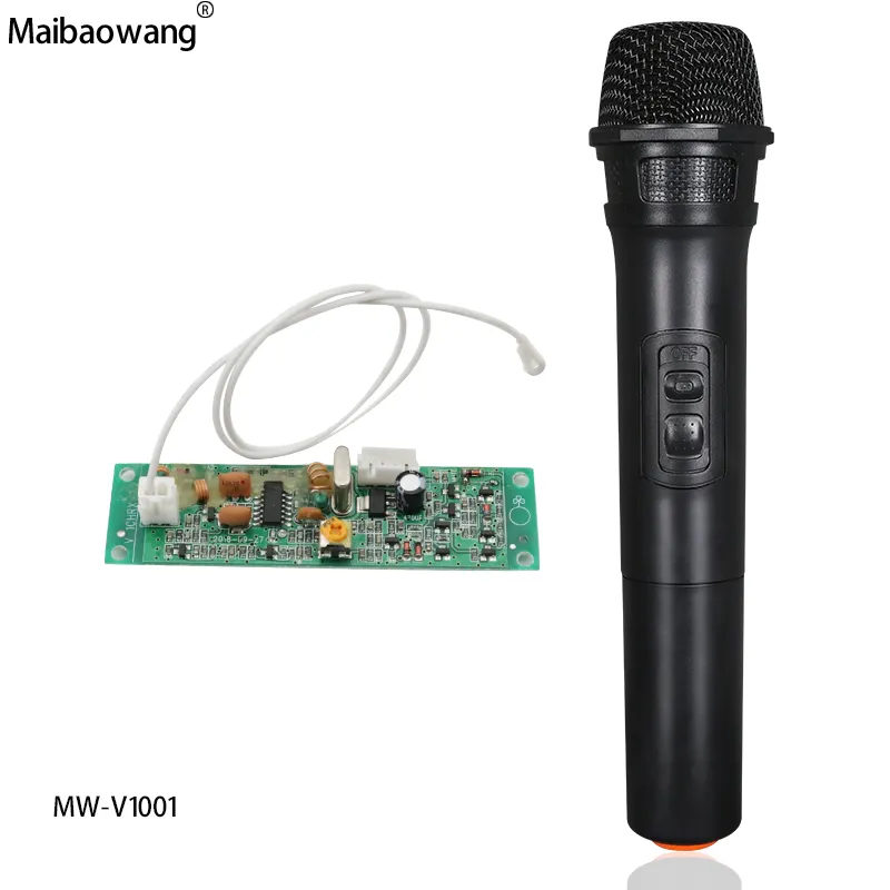 Grosir Cina Pabrik Vhf Mikrofon Nirkabel dengan Penerima PCB Papan Mikrofon Genggam Karaoke Nirkabel