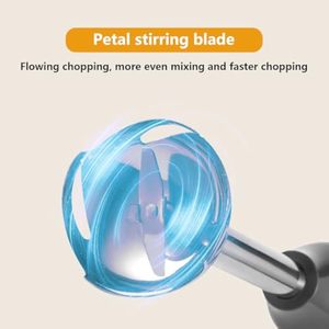 220V Mini 4 1 elektrikli el blenderi çırpma yiyecek mikseri kase seti taşınabilir el sopa yüzlü daldırma Blender mutfak için - Product Image 3