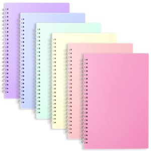 Cuaderno de diario en espiral grueso personalizado al por mayor, cuaderno bonito de papel gráfico de color macarrón para estudiantes - Product Image 4