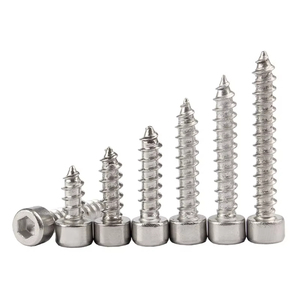 <strong>M1</strong>.<strong>7</strong> M2 M2.3 M2.5 M3 M3.5 M4 M5 M6 M8 304 A2 Stainless Steel Hexagon Socket Allen Cup Head Self-Tapping Wood <strong>Screws</strong> for Speakers - Product Image 1