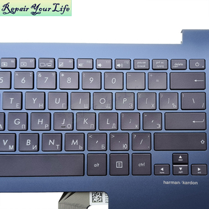 <span class=keywords><strong>Ru</strong></span> Nga QWERTY Đen máy tính xách tay bàn phím cho <span class=keywords><strong>Asus</strong></span> <span class=keywords><strong>ux430</strong></span> ux430u ux430uar 90nb0ec2-r32ru0 đèn nền bàn phím với màu xanh c-case - Product Image 2