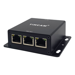 TiNCAM Gigabit 1000M 1 entrada POE 3 salida POE 30W extender 100 metros carcasa de Metal CCTV Cámara IP repetidor extensor POE - Product Image 3