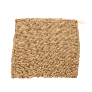 Özel LOGO % 100% pamuk keten rami sisal lif kabağı sünger banyo havlusu peeling banyo mendil erkekler ve kadınlar için - Product Image 5