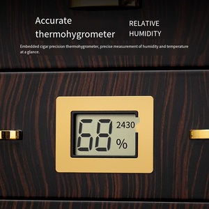 The Premium Cigar <strong>Humidor</strong> Has a Good Shelf Made of Pure Cedar Wood and Maintains Constant Humidity Control of the Cigar - Product Image 3