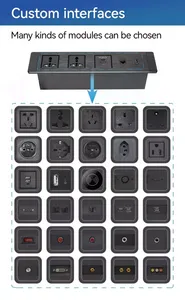 Bảng Điều Khiển Bàn Hội Nghị Đa Phương Tiện Nguồn Điện Để Bàn Đa Phương Tiện Ổ Cắm USB-C Dữ Liệu Nguồn Mô-đun Phích Cắm Tùy Chỉnh - Product Image 5