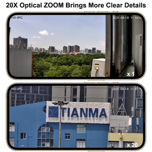 5MP 36X kablosuz speed dome PTZ kamera optik zoom 20X 360 pan tilt otomatik takip wifi CCTV ip kamera ile flaş ışığı alarmı - Product Image 5