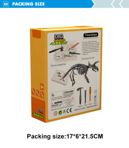 Simülasyon aracı oyuncaklar diy arkeolojik dinozor dig kit - Product Image 4