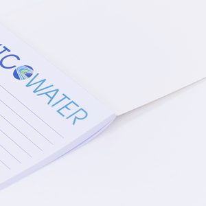 Bloc de notas de papel con borde vibrante personalizado Bloc de notas de uso de plan de construcción Delgado Bloc de notas de tamaño A5 resistente transparente - Product Image 4