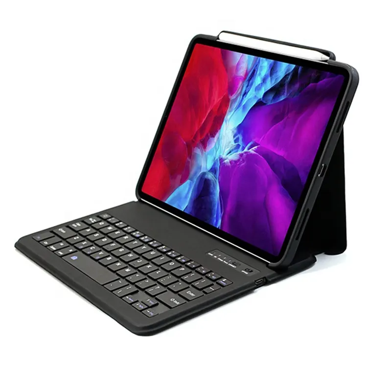 2021 Newest Wireless BT Keyboard Protective Cover Custom Wholesale Waterproof Shockproof Tablet Case For Ipad Pro 11