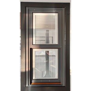 Telai per finestre in legno a prova di uragano a doppio vetro finestre scorrevoli verticali tende per finestre esterne design incorporato - Product Image 2