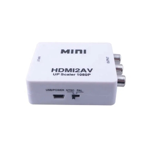 工厂价格高清MI至AV缩放器适配器高清视频转换器盒至RCA AV/CVSB L/R视频1080P高清MI2AV支持NTSC PAL - Product Image 5