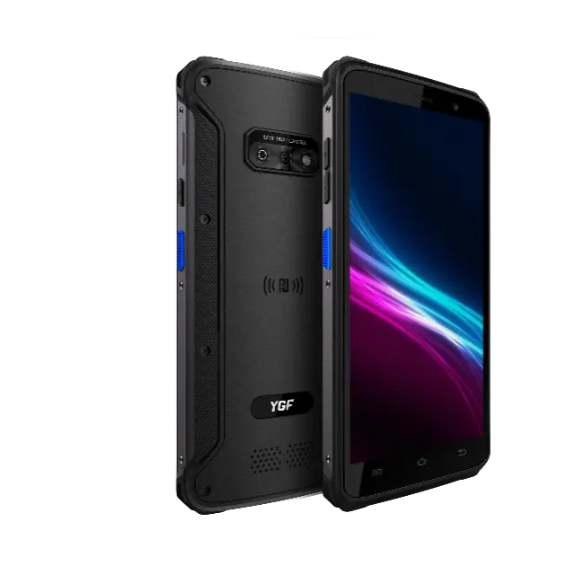 Android โทรศัพท์ขรุขระ F20C 4GB + 64GB IP65กันน้ำ5000MAh 13MP กล้อง NFC Android 9โทรศัพท์มือถือ