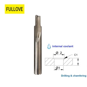 FULLOVE in carburo solido scanalature diritte punte per foratura e smussatura con un Design a gradino - Product Image 1
