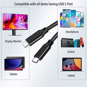 0.5M 1M 1.5M 2M 20Gbps USB 3.2 Gen 2 PD 100W 5A Fast Charging Type C to Type C <strong>Data</strong> Mobile Charging Cable for Phone <strong>Computer</strong>