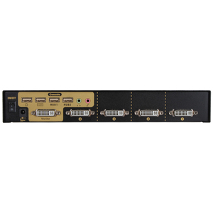 VCOM工厂4端口DVI KVM开关4K 30Hz 4输入1输出，带USB集线器音频红外遥控器