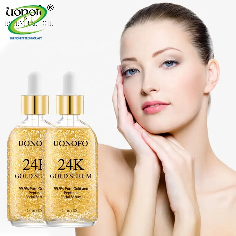 Uonofo 99,9% Pure Gold Peptide 30ml Gesichts serum 24K Gold Serum