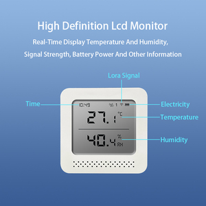 Sensor inalámbrico de temperatura y humedad Lora de alta calidad con pantalla para sala de servidores Centro DE DATOS Modbus - Product Image 2