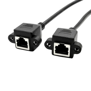 Cat5e RJ45 femmina 8 p8c femmina LAN Ethernet cavo di prolunga di rete montaggio a vite PVC isolamento fili di rame per Computer - Product Image 1