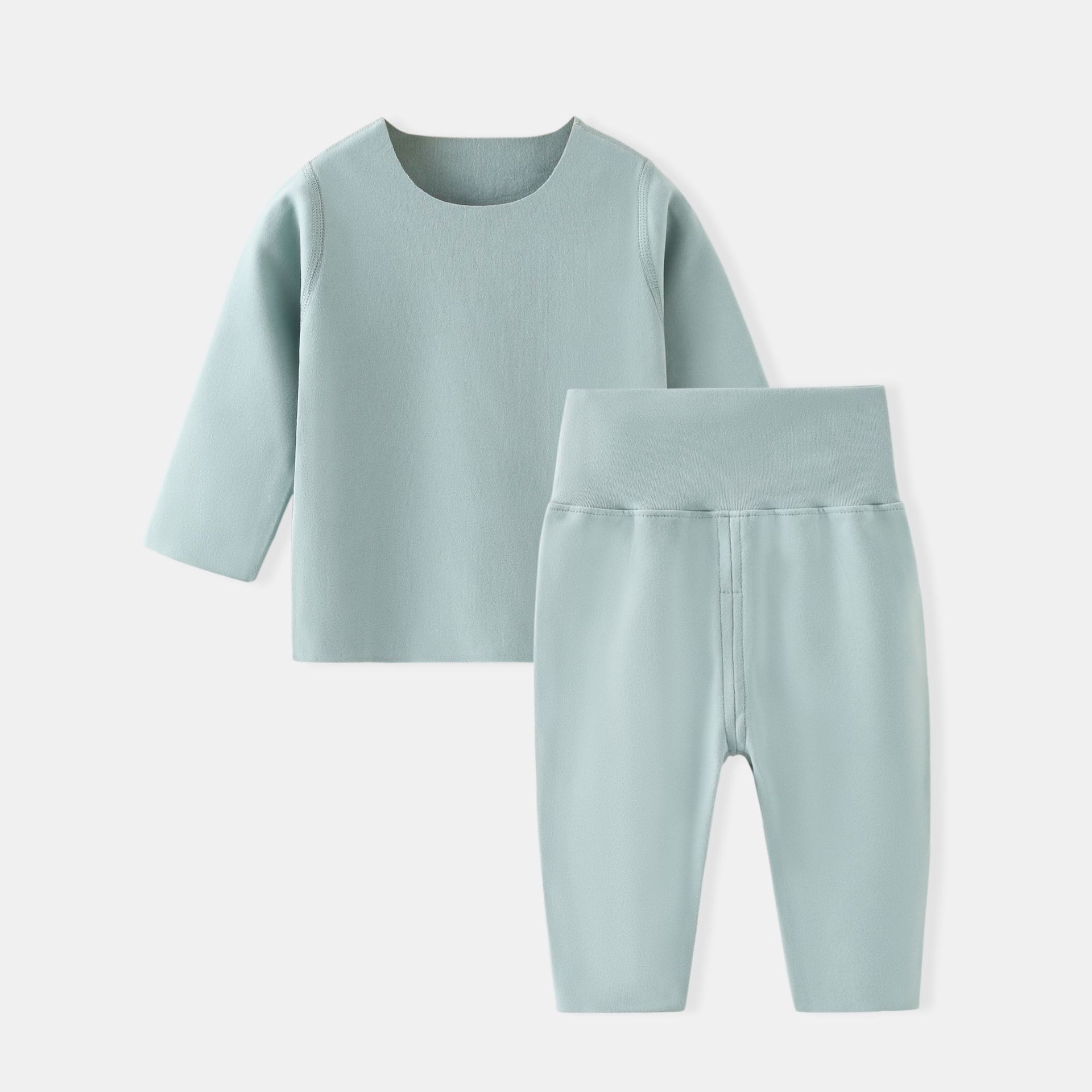 German high-waisted sweater in gray-green
