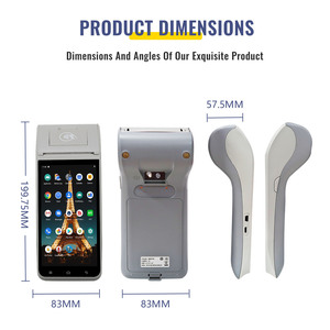 Портативный Pos-терминал Z91 4G Android 11,0 с принтером, NFC POS-терминал, бесплатные SDK java пустые карты для ресторана, магазина, онлайн-заказ - Product Image 3