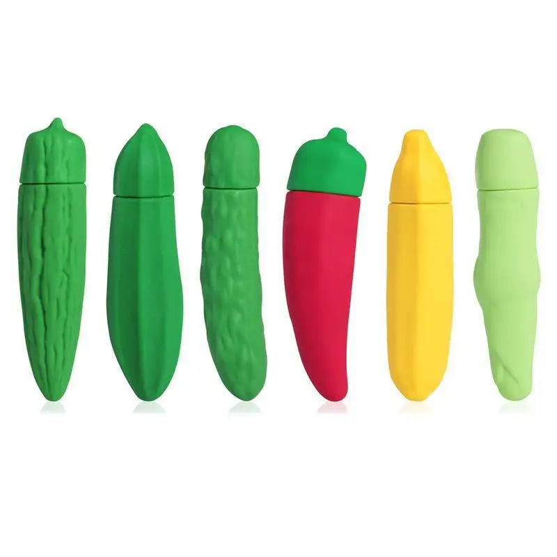 Sebze vibratör patlıcan muz havuç salatalık mısır biber biber mermi vibratörler seks oyuncakları kadınlar için