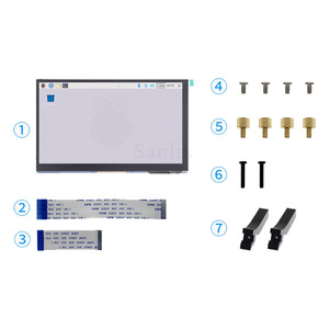Unterstützt Raspberry Pi 4 B3B2B 5 Zoll 7 Zoll 4,3 Zoll kapazitiver Touchscreen Raspberry Pi MIPI DSI-Schnitts telle bildschirm
