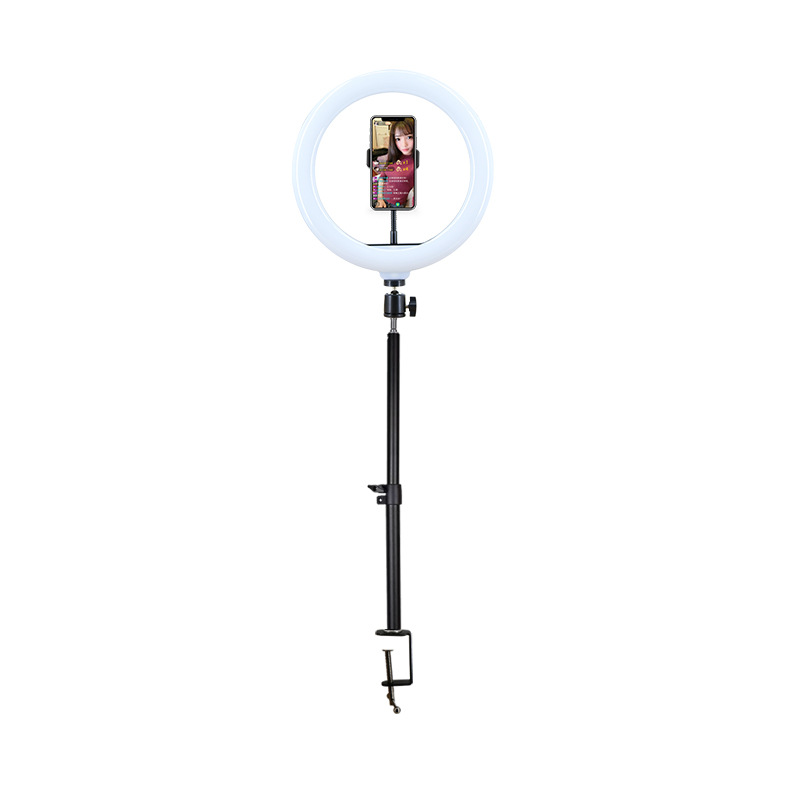 Lampe de bureau à pince de 26 cm avec bouton carré