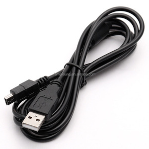 PS3 Gampad充电电缆迷你USB OTG数据线，带磁环，适用于Playstation 3无线控制器PS移动1.8m 6.9ft英尺 - Product Image 4