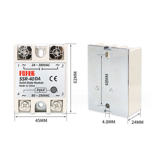 SSR-40 10 20 30 DAソリッドステートリレー入力DC3-32V出力AC24V-380V SSR-40DA - Product Image 2