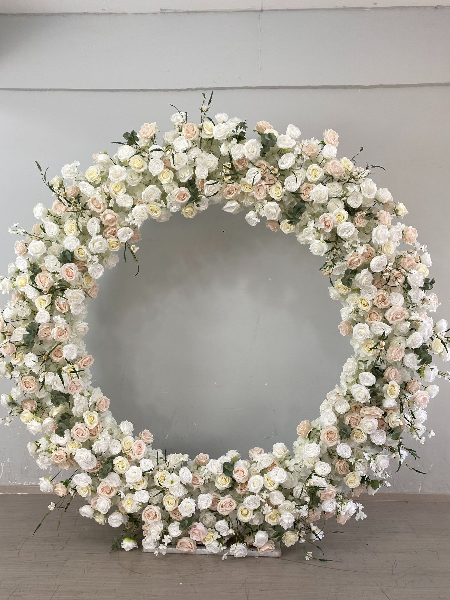 220*220cm, flores+soporte de metal