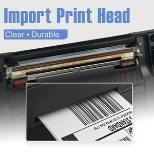 Fabrika stok 110mm Mini termal yazıcı Inkless 4x6 e-ticaret irsaliye etiket ayarlanabilir yazıcı ile 203dpi çözünürlük - Product Image 6