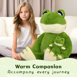 MorisMos Large 36.2'' Green Frog Stuffed Animal <strong>Toy</strong> Giant 3 Ft Big Plush <strong>Toad</strong> Kids Baby Shower Gift Kids Lovers Valentine's Day