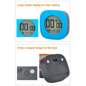 Timer LCD conto alla rovescia per cucinare il Display digitale della scuola conta la temporizzazione del cronometro Touch Screen cronometro portatile conteggio utensili da cucina - Product Image 4