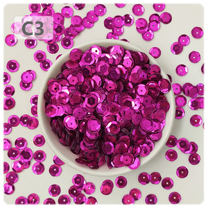 Hot Sale Factory Sale 0.5kgs 1 Hole 8mm Multi Color PVC Material Loose Round Cup <strong>Sequins</strong> for Clothes Bag Hat Shoes - Product Image 3