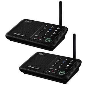 Inalámbrico para un rango de 1 milla Sistema de intercomunicación inalámbrico de 10 canales para el hogar para casa, negocios, oficina, intercomunicador, sistema de comunicación para el hogar