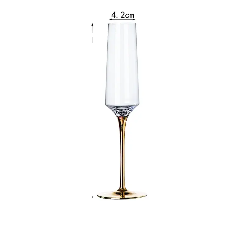 Sparkling Gold Plated Champagne Cup Weinset im europäischen Stil galvani siert Golds tab Rotwein Becher Champagner Glas Whisky Tasse