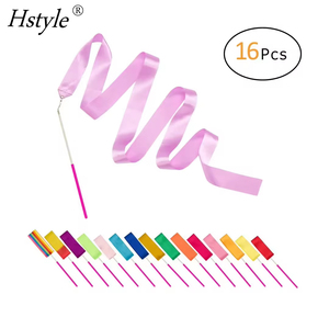 Hstyle当代设计6包儿童舞蹈体操丝带带防滑手柄艺术旋转节奏丝带魔杖 - Product Image 2