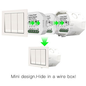 Smart <strong>Zigbee</strong> Switch <strong>Module</strong> RF Mode 2 Gang 10A 90-250V Tuya Smart Works <strong>with</strong> Alexa and Google Assistant EU Standard - Product Image 3
