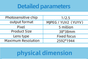 5MP Global Shutter OG05B10 <strong>Camera</strong> <strong>Module</strong> USB <strong>Camera</strong> Machine Vision/industrial Inspection Supports External <strong>Trigger</strong>. - Product Image 6