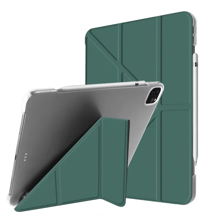 Magnetische Opvouwbare Smart Auto Wake-Up Tpu Lederen Tablet Case Voor Ipad Pro 9e 10e Generatie 11 12.9