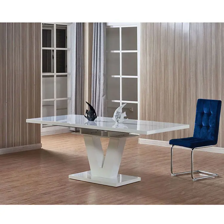 Table de cuisine rectangulaire moderne, siège en bois, Table à manger de luxe, Style nordique, moderne
