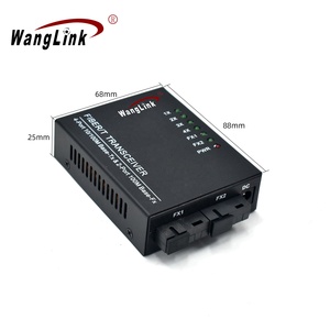 OEM ODM monomodale Media Converter 2 fo4rj45 10/100Mbps 4 RJ45 2 SC per telecomunicazione utilizzare porta in fibra singola - Product Image 6