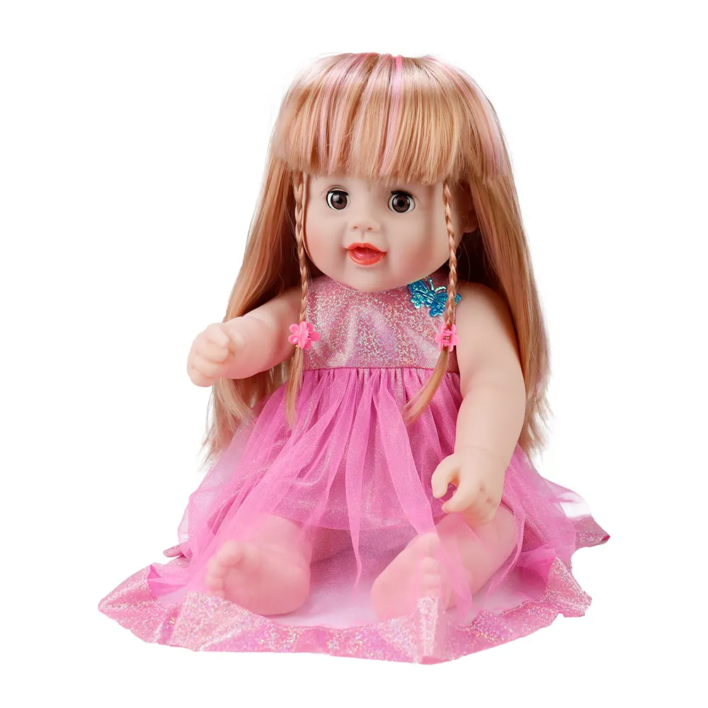 Doll pink clothes 18 inch children's toy customized dolls can closed eyes pretty Boneca baby dolls for kids