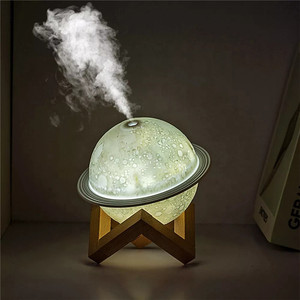 Yeni varış ultrasonik sıcak işık Aroma YAYICI taşınabilir USB buharlı nemlendirici 3D gezegen ev için uçucu yağ hava nemlendirici - Product Image 2
