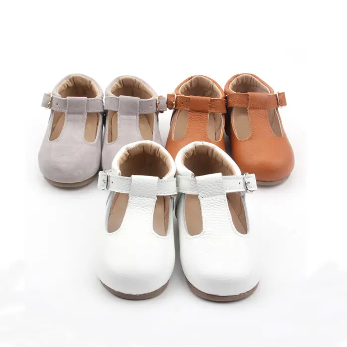 Shenzhen Factory New Fashion Genuine Leather Cute Soft Girl Shoes Dress Shoes Mary Jane Shoes For Girls