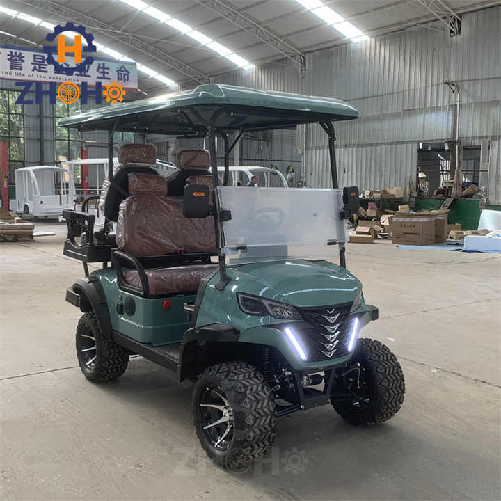 Cheap Powerful High Performance Multi-function Electric 4 Seater Golf Cart with Battery Fast Shipping for Sale
