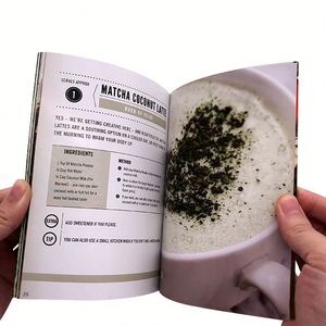 Perfect Binding Custom Printed <strong>A5</strong> Booklet Tea Product Catalogue in Fancy Offset Cardboard Art Paper with High Quality - Product Image 2