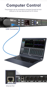 Nuoxun 48K 96K dsp processore audio modulo di gestione altoparlanti 4in 8out 2 in 4 out 3 in 6 out AES FIR processore audio digitale - Product Image 3