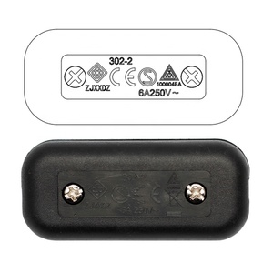 6A 250V DPST masa lambası zemin lambası LED ışık inline Rocker anahtarı ile topraklama terminalleri - Product Image 5